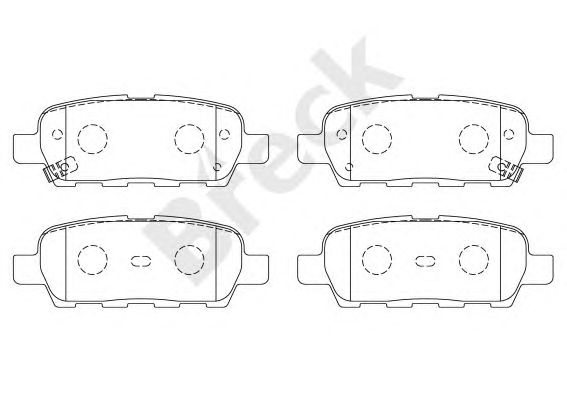 set placute frana,frana disc NISSAN X-TRAIL/QASHQAI