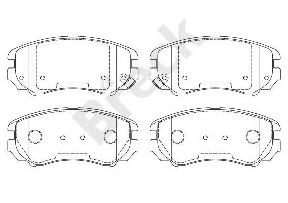 set placute frana,frana disc HYUNDAI IX20 10-/SONATA/SPORTAGE 05-/COUPE