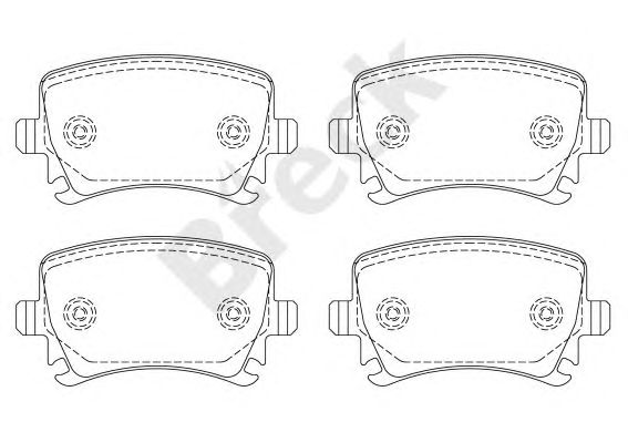 set placute frana,frana disc VW A3/PASSAT/GOLF 5/A4/A6/OCTAVIA