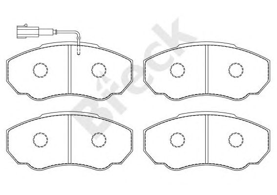 set placute frana,frana disc FIAT DUCATO 02-