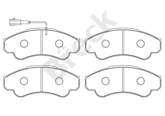 set placute frana,frana disc FIAT DUCATO 02-