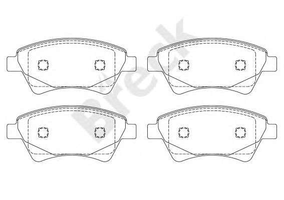 set placute frana,frana disc RENAULT MEGANE/SCENIC 02-05