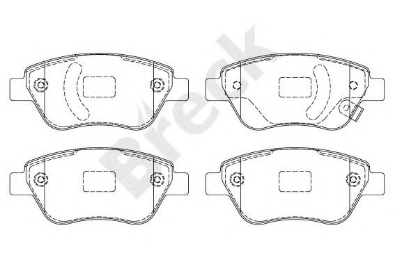 set placute frana,frana disc OPEL CORSA D 1,0-1,7 06-