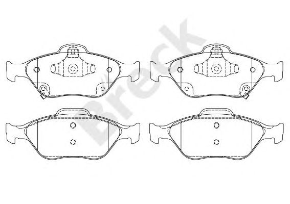 set placute frana,frana disc TOYOTA YARIS 06- France