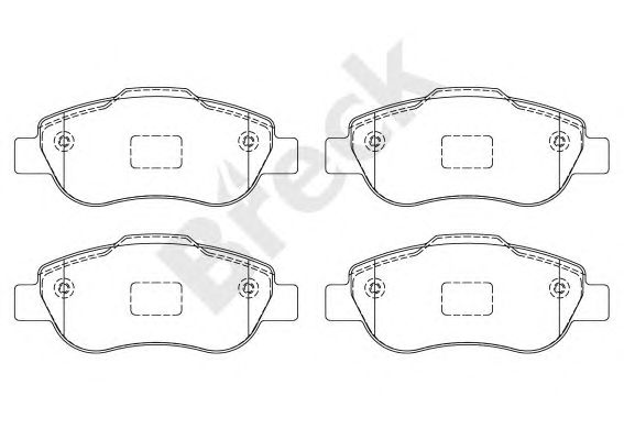 set placute frana,frana disc FIAT PANDA 03- 1,3JTD