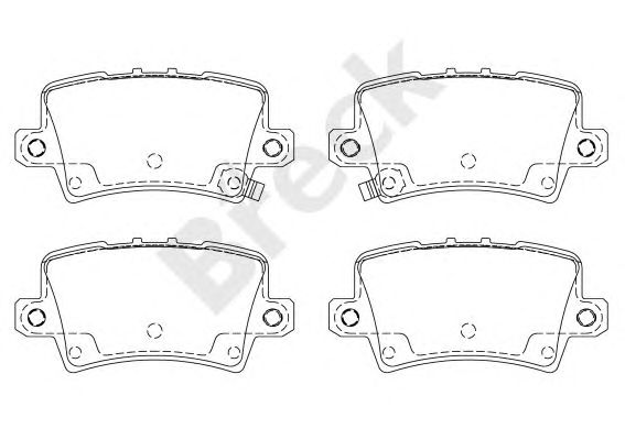 set placute frana,frana disc HONDA CIVIC 06- UK