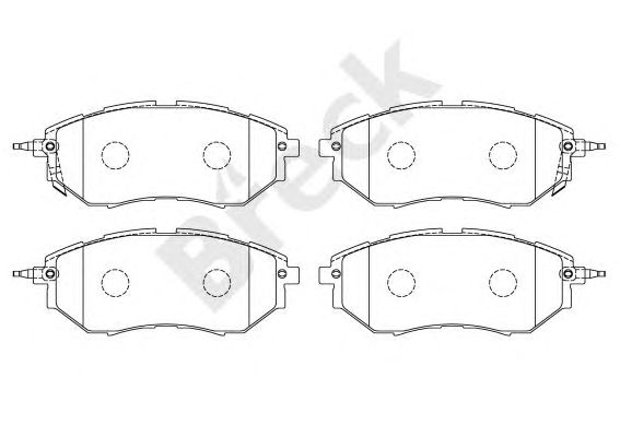 set placute frana,frana disc SUBARU LEGACY 03-