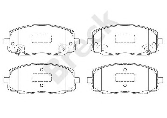 set placute frana,frana disc KIA PICANTO 04-/I10 08-