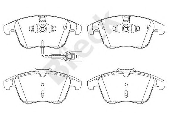 set placute frana,frana disc VW TIGUAN 07-/SHARAN 10-