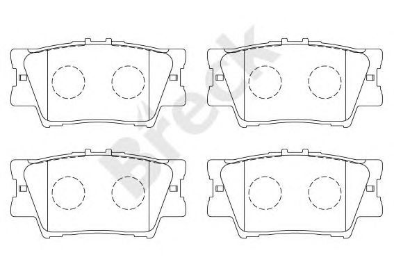 set placute frana,frana disc TOYOTA CAMRY/RAV4 2,0-3,5 06- 96,8 X 49,3 X 15,4