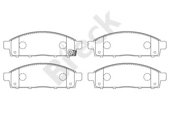 set placute frana,frana disc MITSUBISHI L200 06-