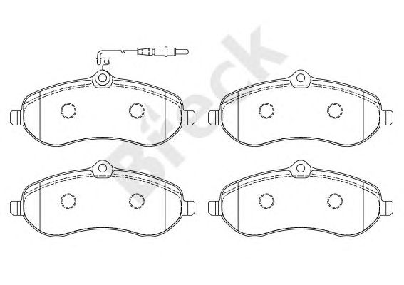 set placute frana,frana disc CITROEN JUMPY 07-