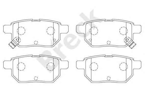 set placute frana,frana disc TOYOTA YARIS 06-/AURIS 07-JAPAN