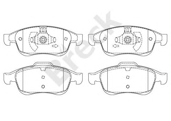 set placute frana,frana disc RENAULT MEGANE 08-/DUSTER/LODGY/DOKKER