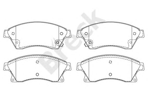 set placute frana,frana disc OPEL ASTRA J 09- 276/AVEO 11-