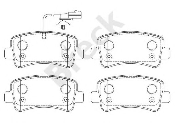 set placute frana,frana disc RENAULT MASTER 10-