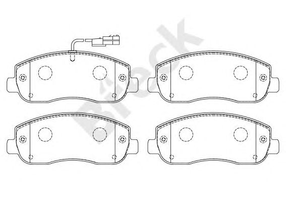 set placute frana,frana disc RENAULT MASTER 10-