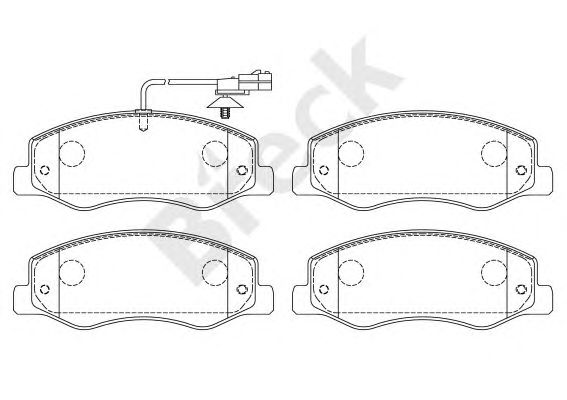 set placute frana,frana disc RENAULT MASTER 10-