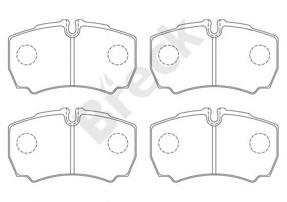 set placute frana,frana disc IVECO DAILY 99-/06-/11-/14-