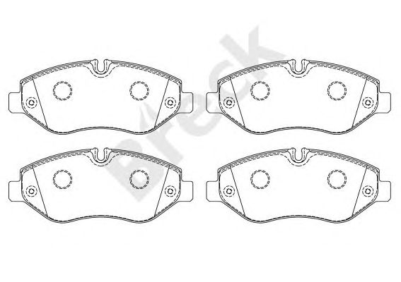 set placute frana,frana disc IVECO DAILY 06-/11-/14-