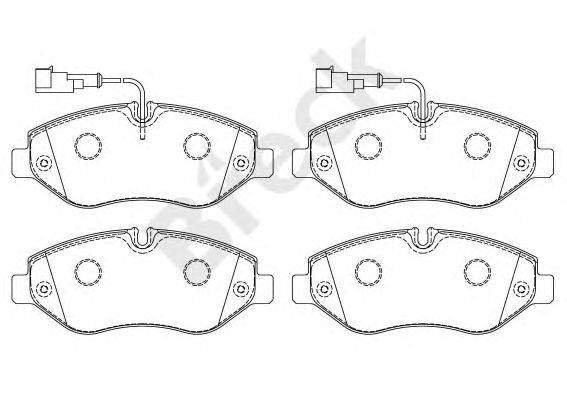 set placute frana,frana disc IVECO DAILY III 06-/RVI MAXITY