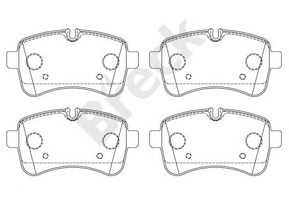 set placute frana,frana disc IVECO DAILY 06-/11-