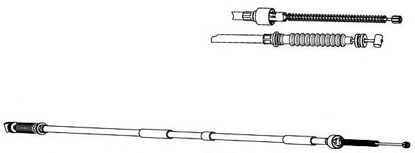 Cablu, frana de parcare