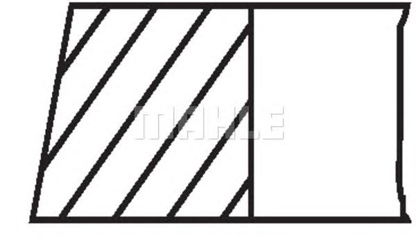 Set segmenti piston FIAT UNO