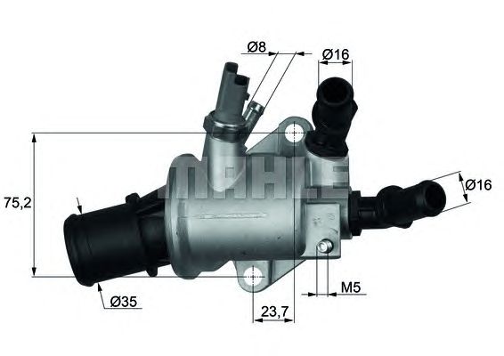 termostat,lichid racire OPEL 88C 1,9CDTI