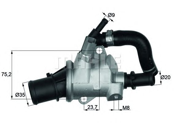 termostat,lichid racire ALFA 88C 1,9JTD/2,4JTD