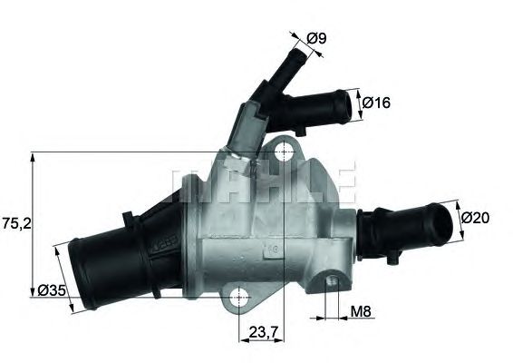 termostat,lichid racire ALFA 88C 1,9JTD/2,4JTD