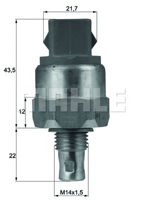 Comutator temperatura, ventilator radiator