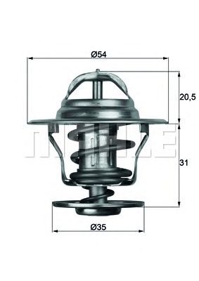 termostat,lichid racire AUDI SEAT 87C VW