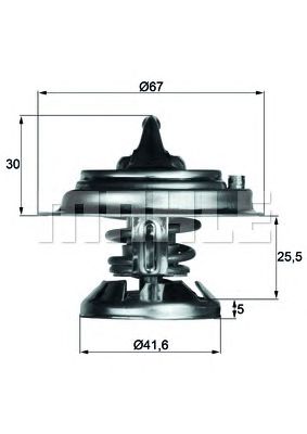 termostat,lichid racire MERCEDES-BENZ 85C W124/W201/W210