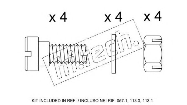 Set accesorii, placute frana