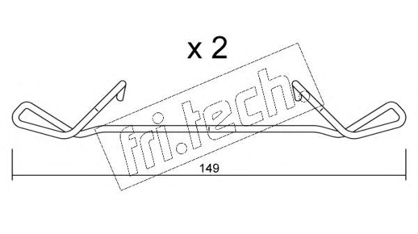 Set accesorii, placute frana