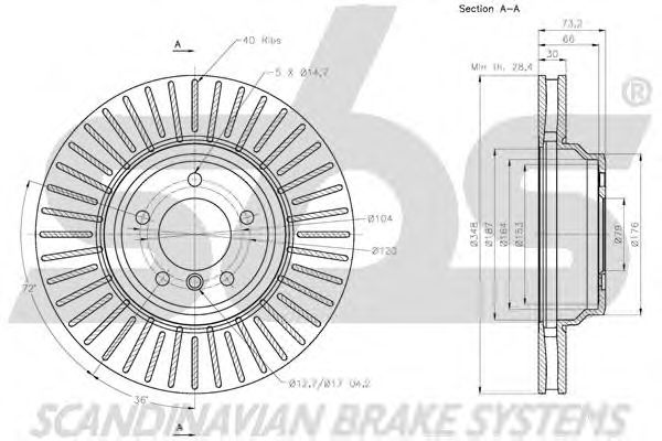 Disc frana BMW E90-93 05- 348X30