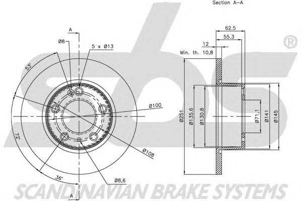 Disc frana CITROEN XM 89-