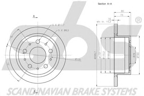 Disc frana FIAT DUCATO 06-