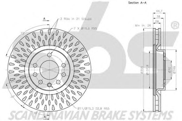 Disc frana FIAT CROMA 05-