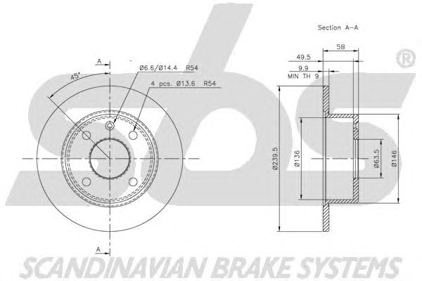 Disc frana FORD ESCORT