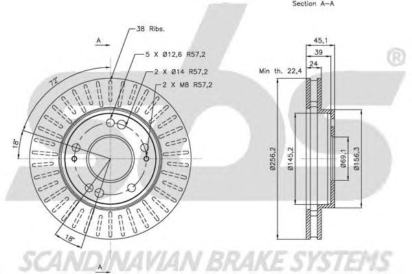 Disc frana MITSUBISHI ECLIPSE 2,0 95-