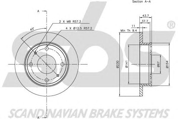 Disc frana HYUNDAI ATOS