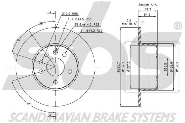 Disc frana OPEL VECTRA B 2,0 16V/2,5 24V