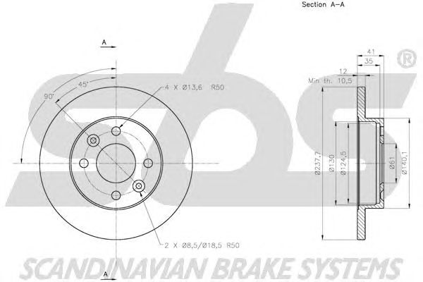 Disc frana DACIA LOGAN