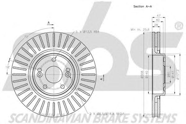 Disc frana RENAULT LAGUNA 01- 17