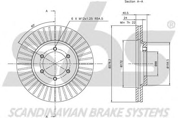 Disc frana DAEWOO MUSSO