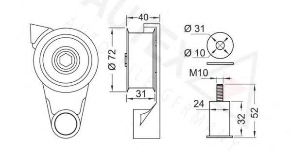 rola intinzator,curea distributie