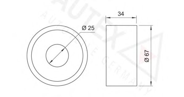 rola intinzator,curea distributie; Rola ghidare/conducere, curea distributie