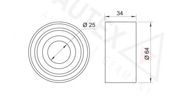 rola intinzator,curea distributie; Rola ghidare/conducere, curea distributie